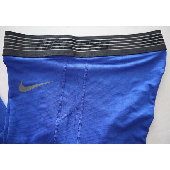 Nike AT3198 Men's Sz 3XL Blue Pro Breathe Full Length Training Base Layer Tights - Picture 6 of 10